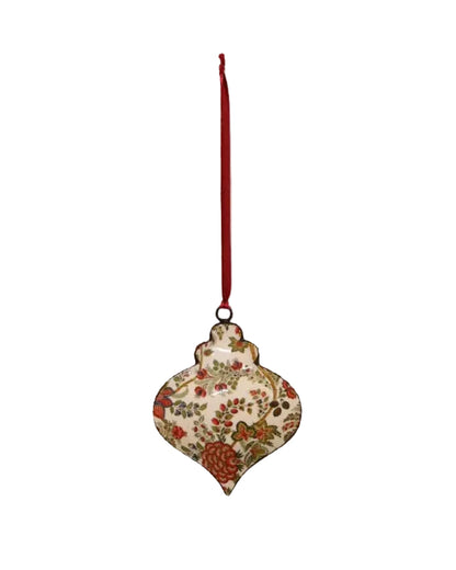 Enamel Christmas Decoration Hanging - Floral Onion