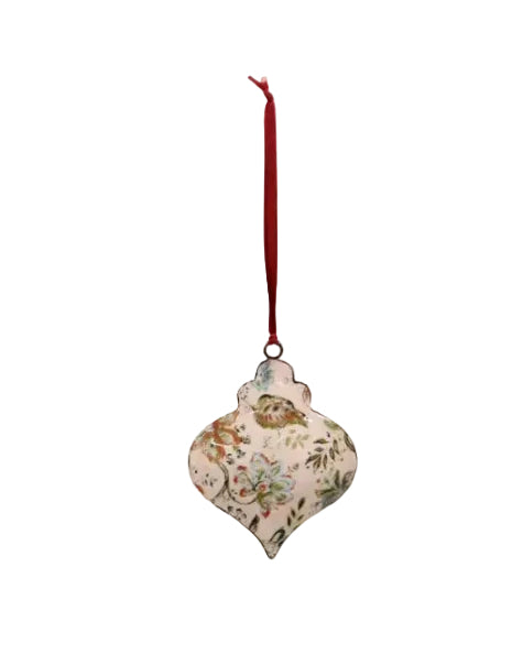 Enamel Christmas Decoration Hanging - Floral Onion