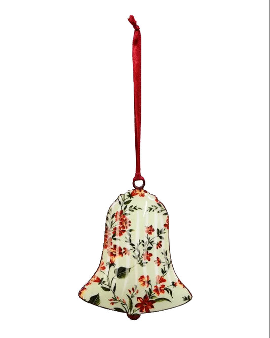 Enamel Christmas Decoration Hanging - Cosmos Bell