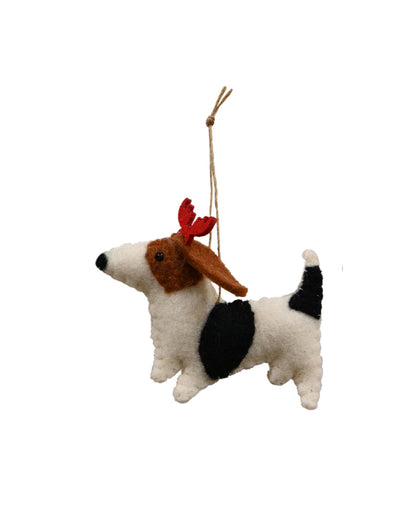 Felt Christmas Decoration Hanging Dog - Spot