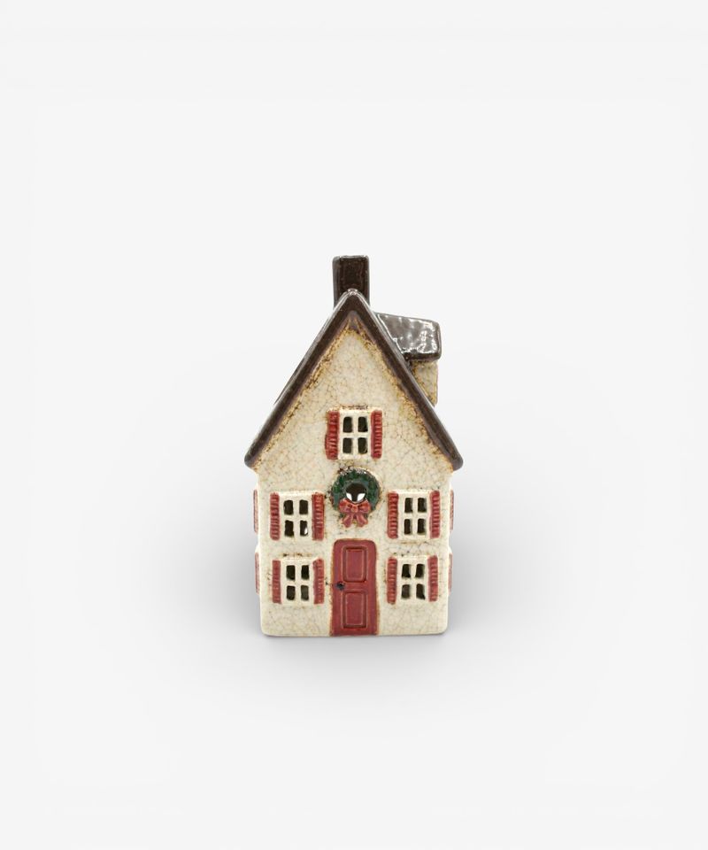 Nordgard Tea Light Tall Villa with Bow Wreath