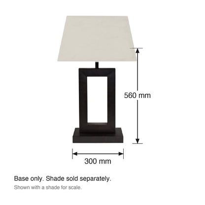 Arezzo Table Lamp Base dimensions in millimetres
