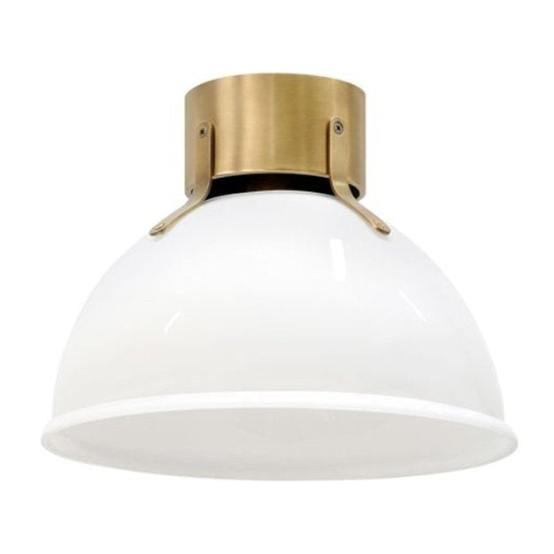 Heritage brass with opal glass