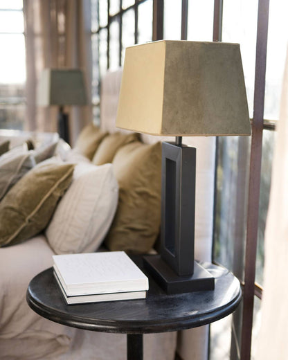 Rectangular Lampshade Olive Velvet
