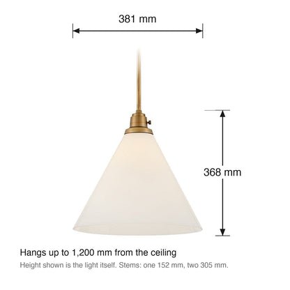 Arti Large Pendant by Hinkley dimensions in millimetres