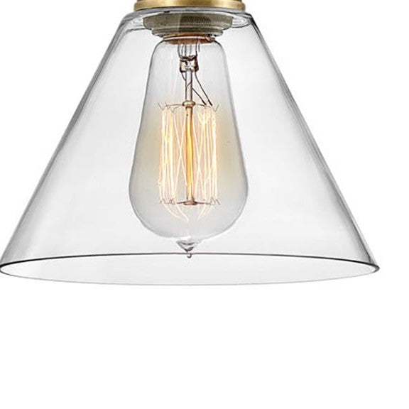 Clear glass cone
