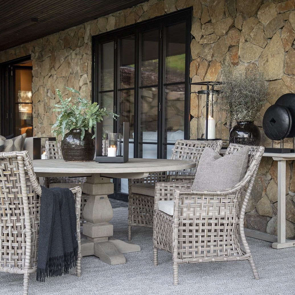 Artwood French Outdoor Round Dining Table | Small