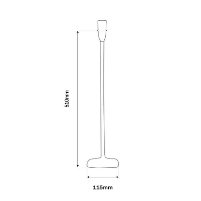 Parisian Style Candle Lamp Base Matt Black