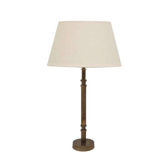 Candle Table Lamp Base in Brass Finish