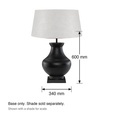 Bergamo Table Lamp Base dimensions in millimetres