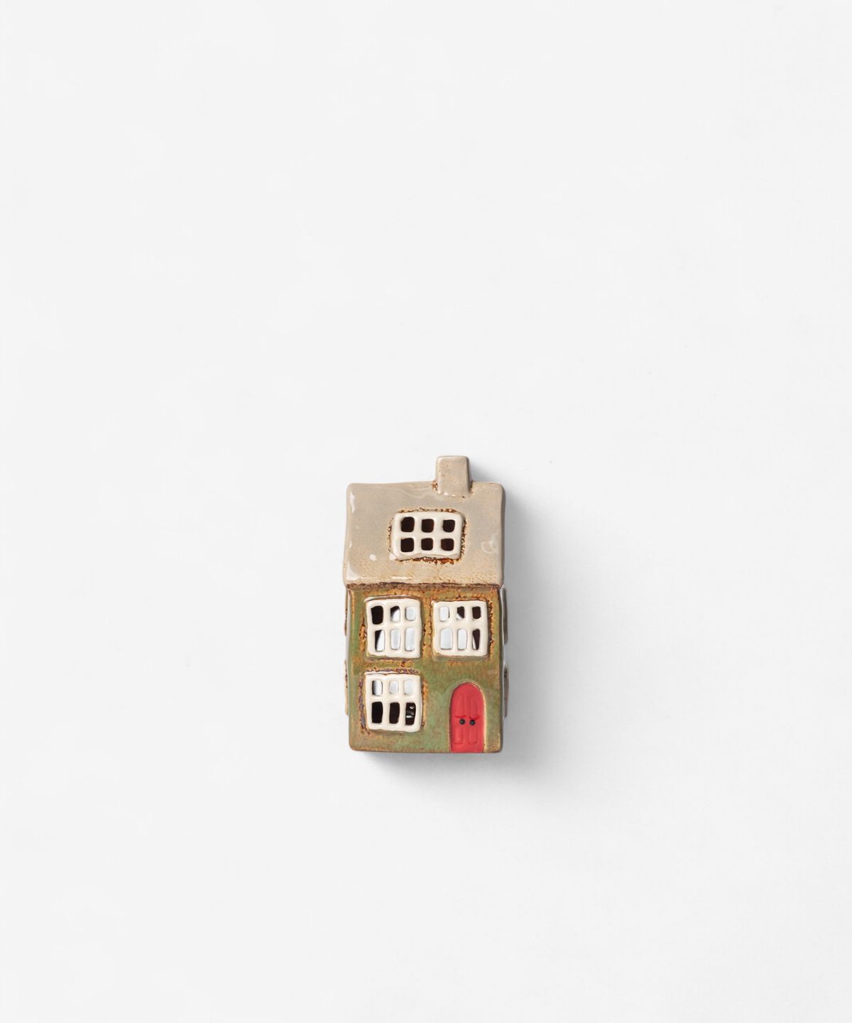Alsace Tea Light House Christmas Green