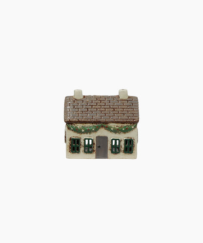 Christmas Tea Light Cottage with Swag