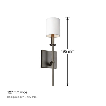 Hewitt Wall Sconce by Visual Comfort dimensions in millimetres