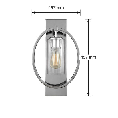 Marlena Wall Bracket by Visual Comfort dimensions in millimetres