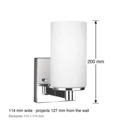 Hettinger Single Wall Bracket by Visual Comfort dimensions in millimetres