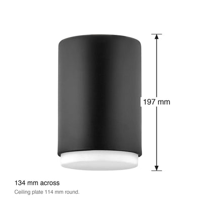 Cedric 1 Light Flush Ceiling Mount by Hinkley dimensions in millimetres