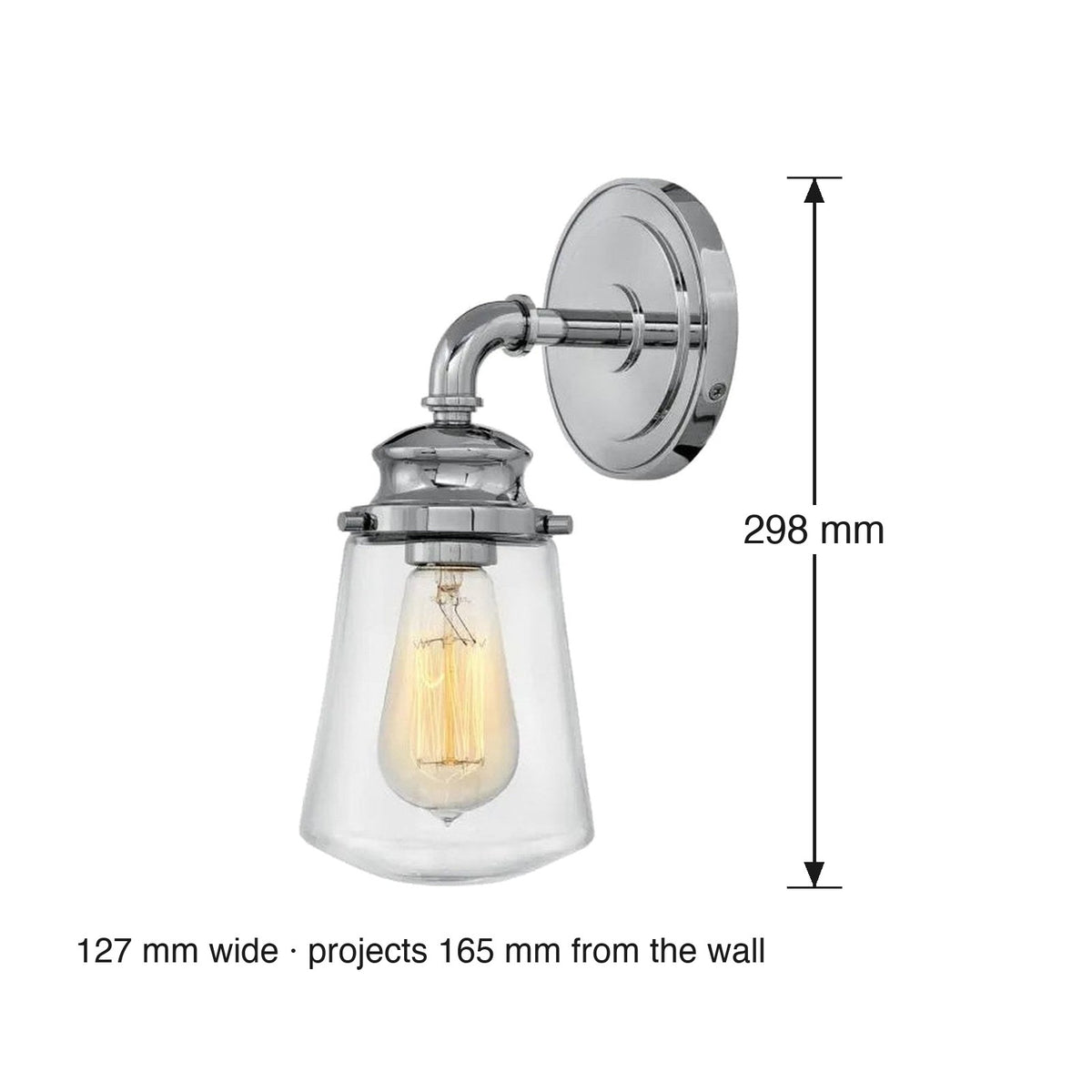 Fritz Wall Sconce by Hinkley dimensions in millimetres