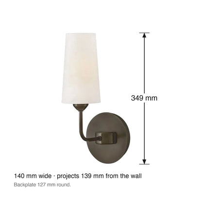 Lewis Wall Sconce by Hinkley dimensions in millimetres