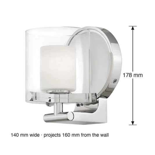 Rixon Single Wall Bracket by Hinkley dimensions in millimetres