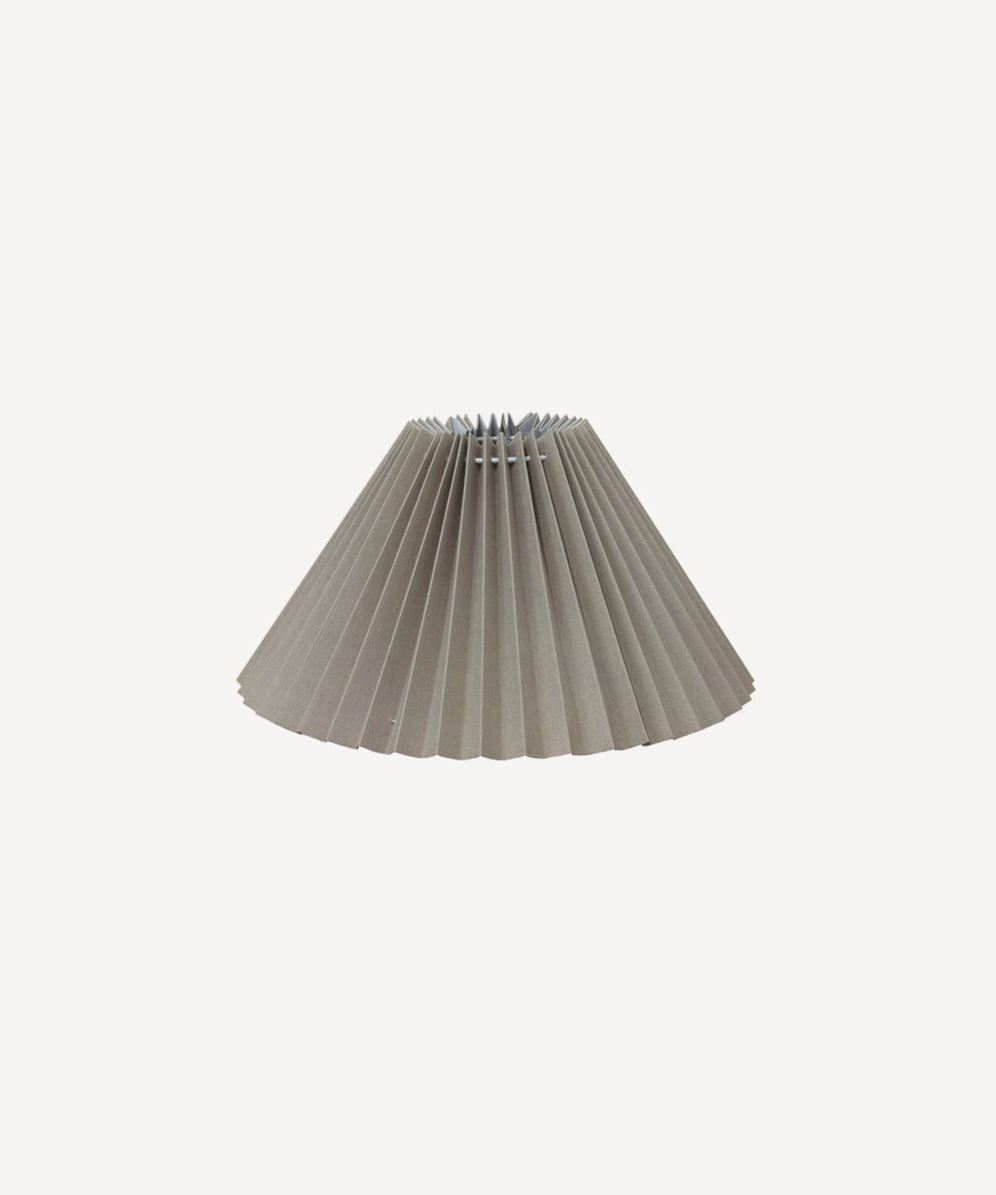Pleated Linen Shade 26cmD Taupe