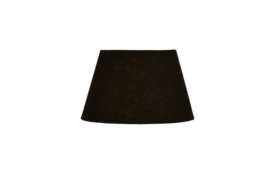 BLACK 26CM TAPERED DRUM LAMPSHADE