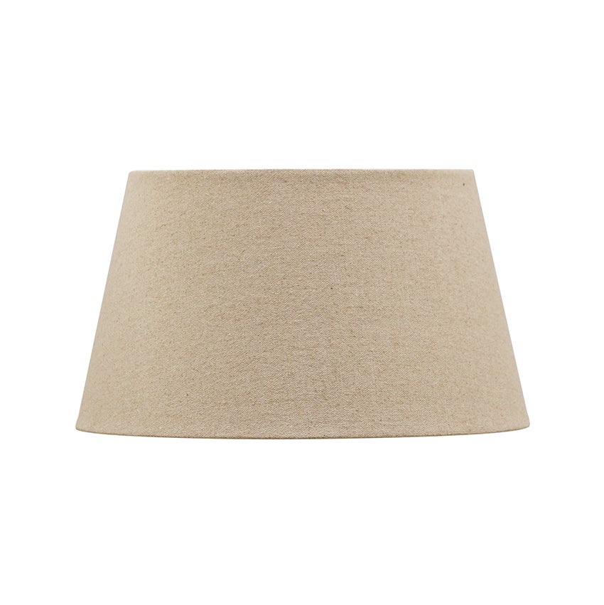 Raw Linen Tapered Drum 41cm Lampshade
