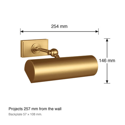 Kenyon Small Wall Bracket by Visual Comfort dimensions in millimetres