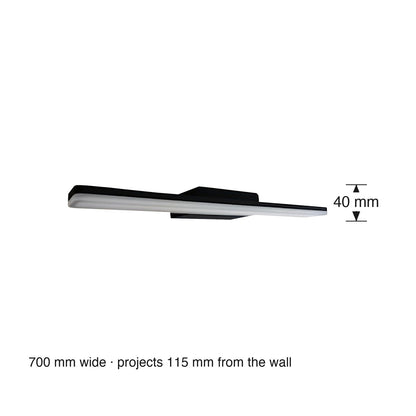 Lentini Large LED Vanity Light dimensions in millimetres