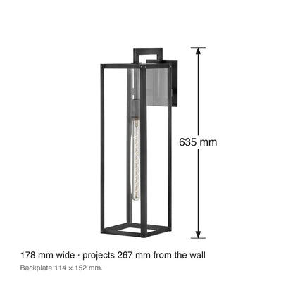 Max Large Exterior Lantern by Hinkley dimensions in millimetres