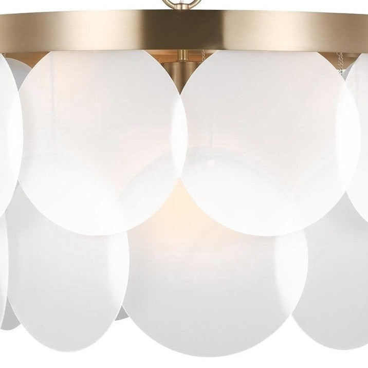 Satin etched glass discs