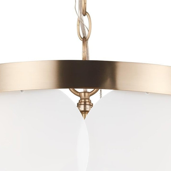 Satin brass ring
