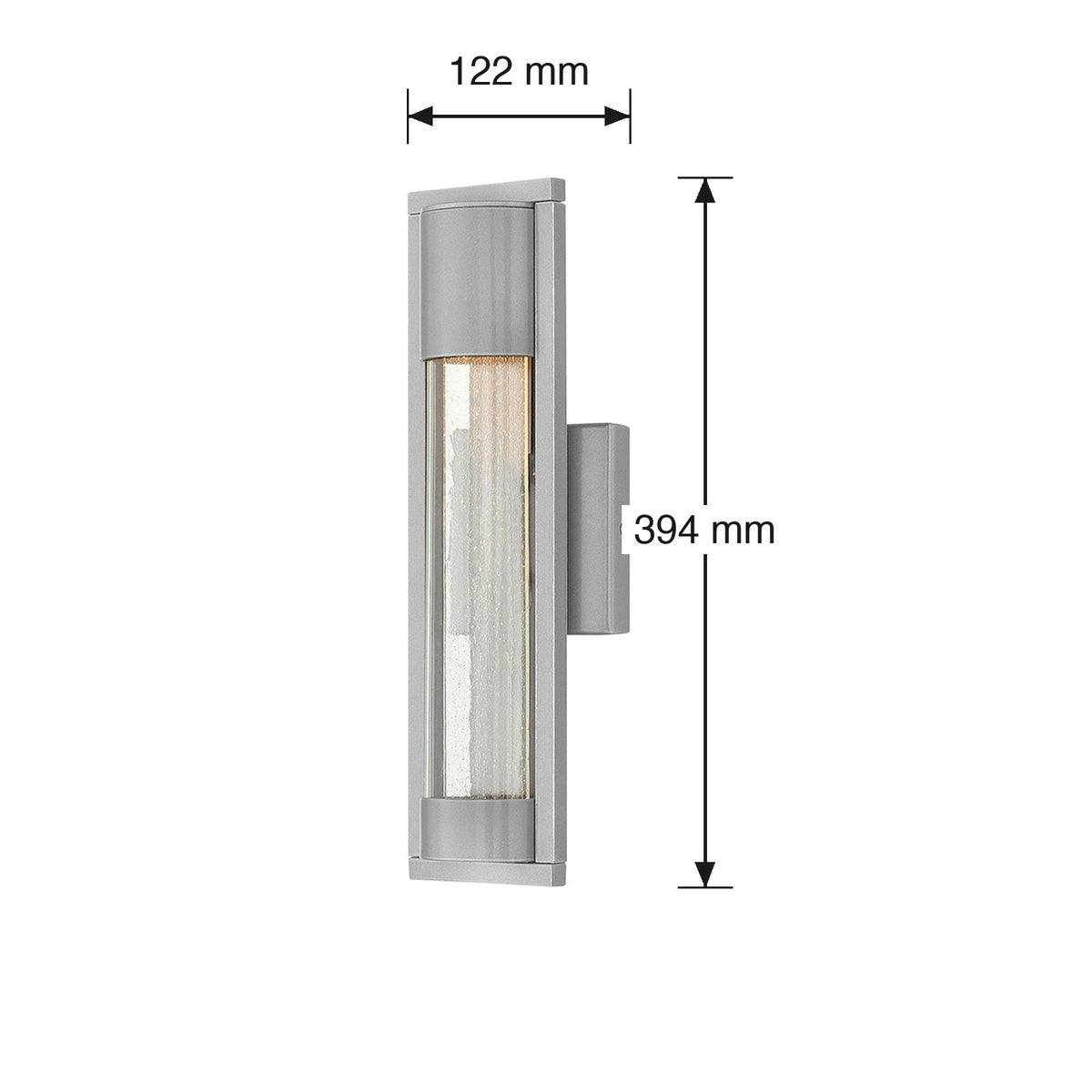 Mist Exterior Wall Lantern by Hinkley dimensions in millimetres