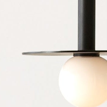 Milk glass globe