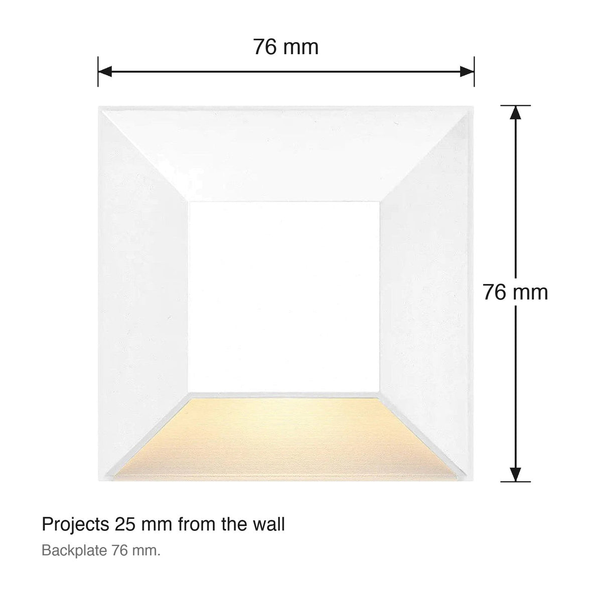 Nuvi Exterior Wall Sconce by Hinkley dimensions in millimetres