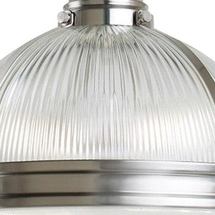 Clear ribbed glass