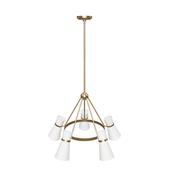 Clark 5 Light Chandelier by Visual Comfort 3D model