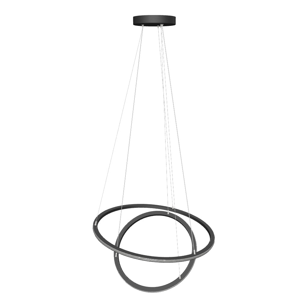 Cossata Twin Ring Pendant 3D model