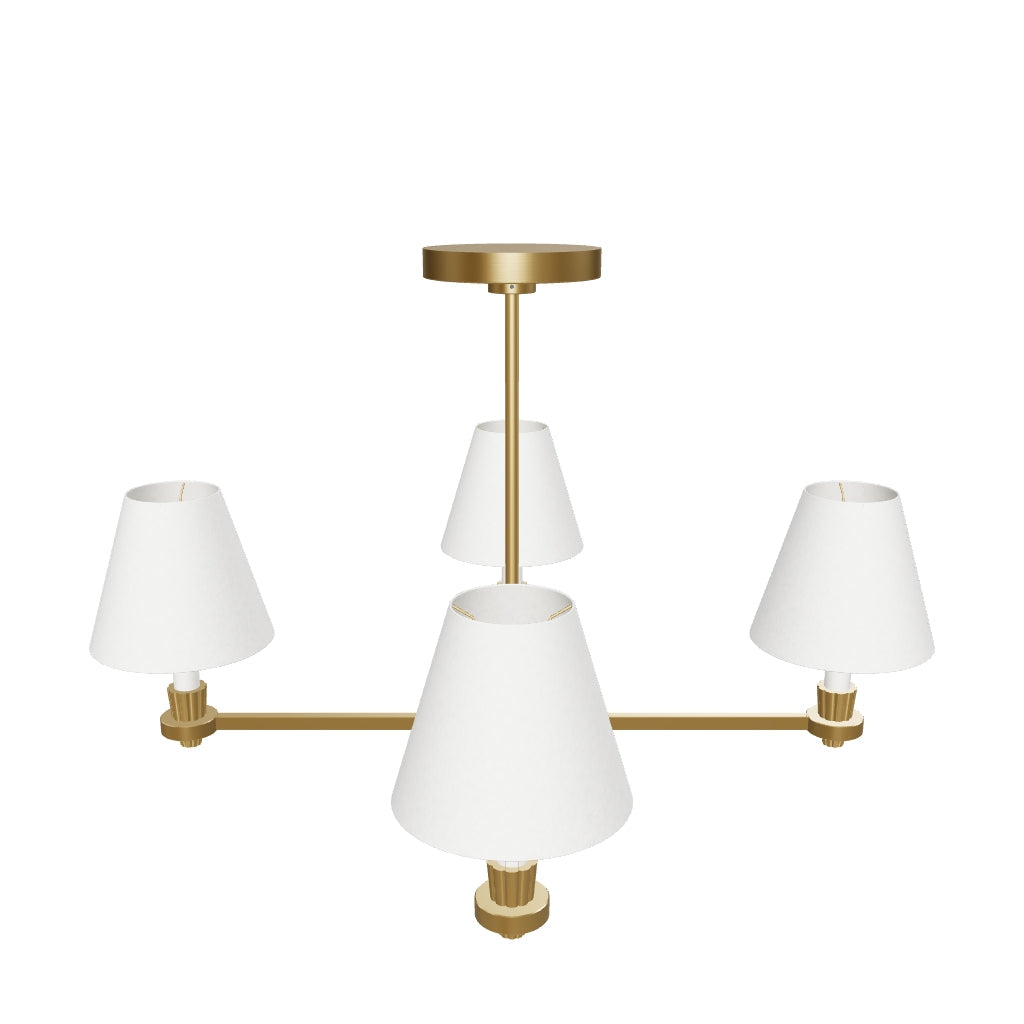 Paisley Medium 4 Light Chandelier by Visual Comfort 3D model