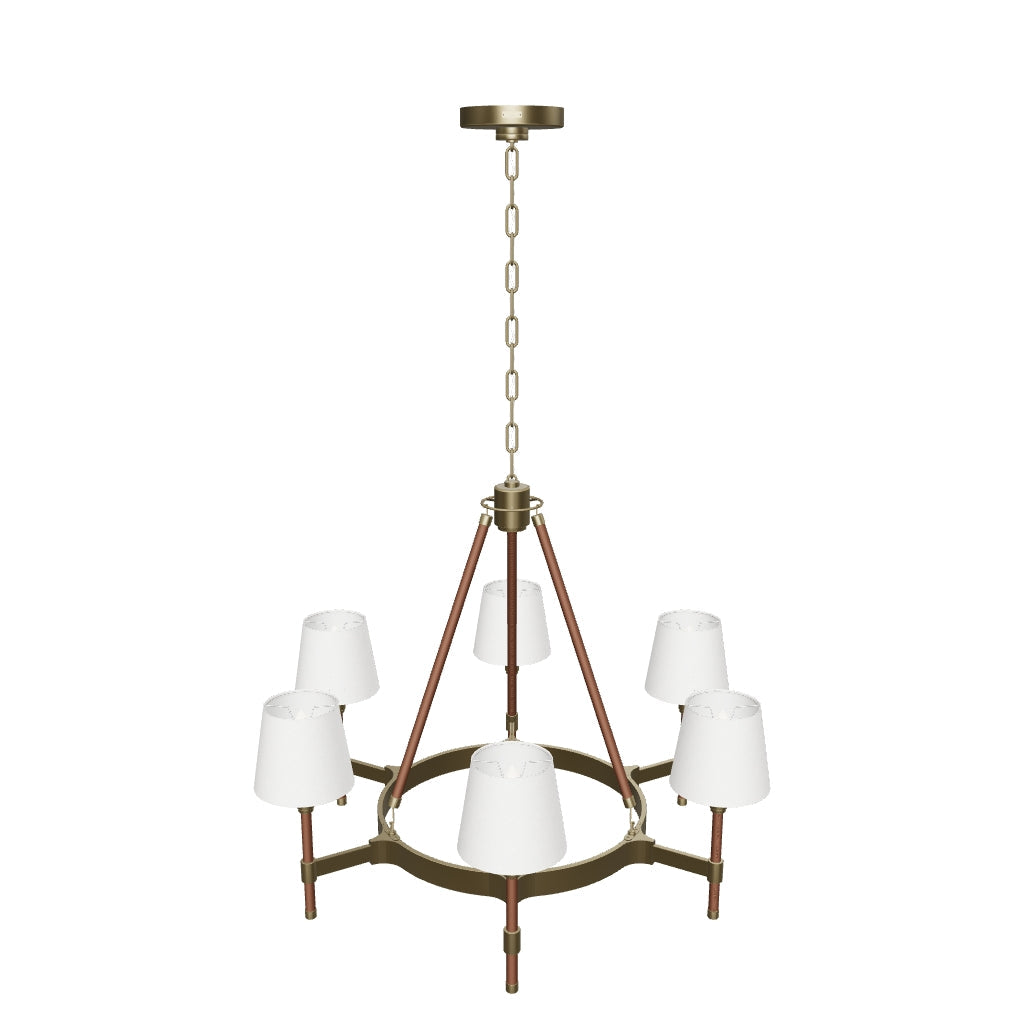 Katie 6 Light Chandelier by Visual Comfort 3D model