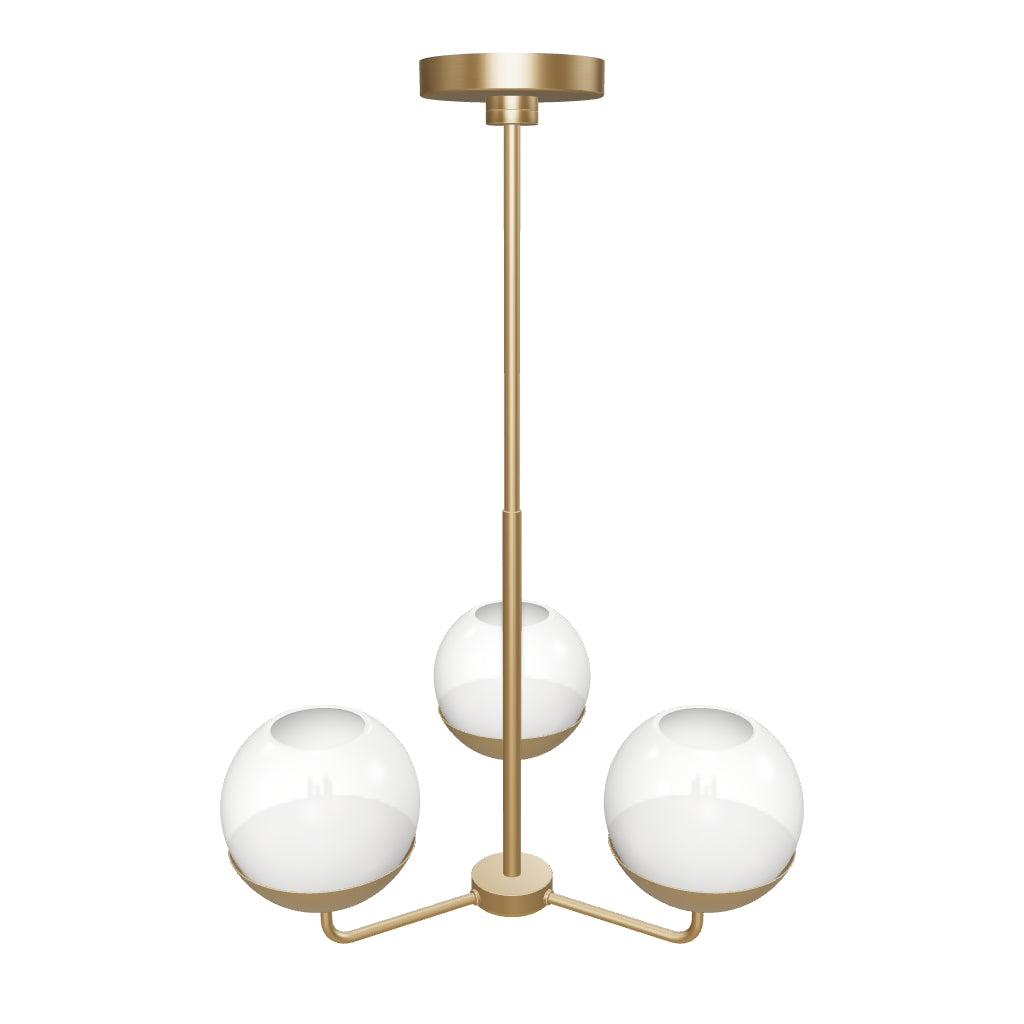 Alvin Medium 3 Light Chandelier by Visual Comfort 3D model