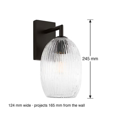 Serafina Wall Sconce by Visual Comfort dimensions in millimetres
