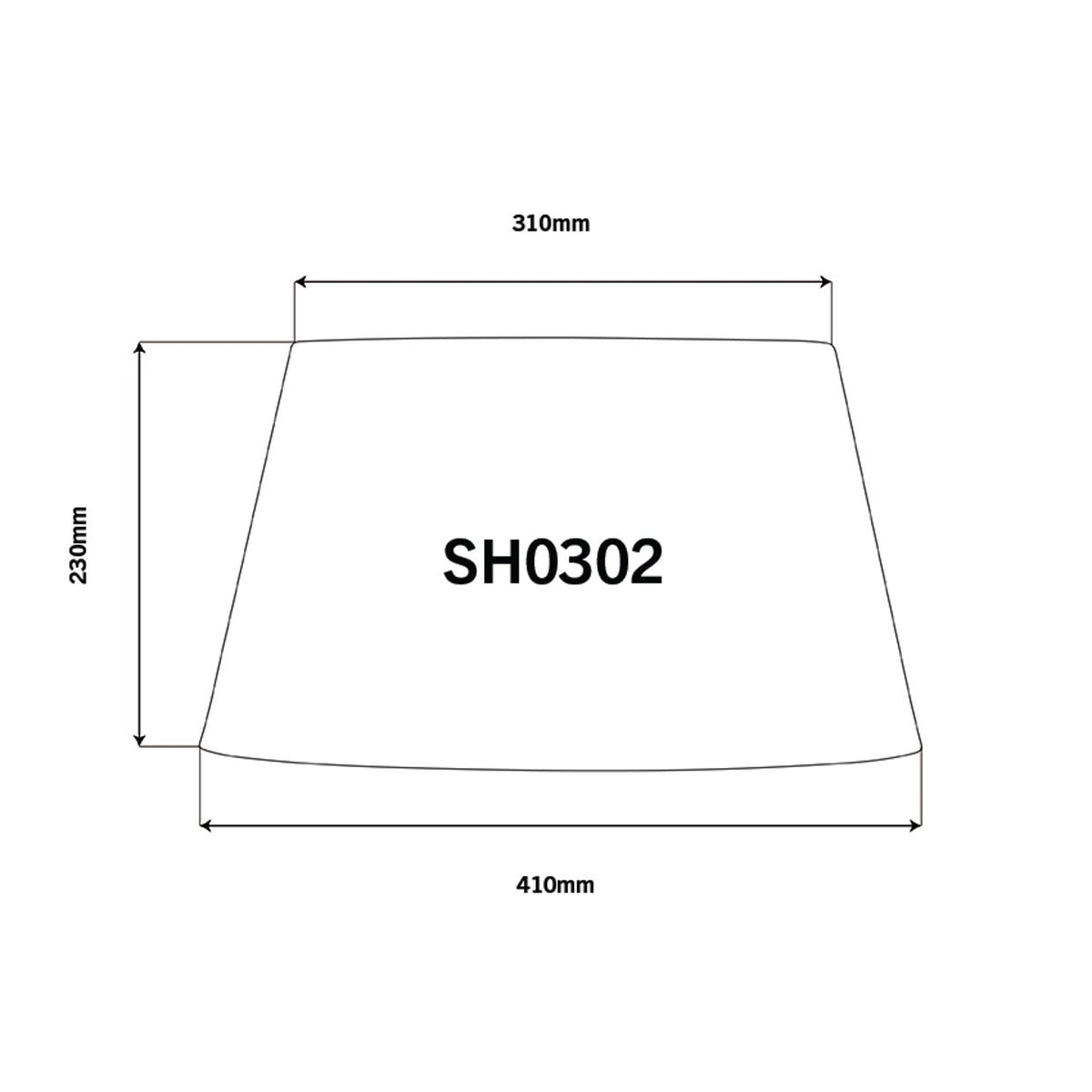 46cm Tapered Drum Lampshade