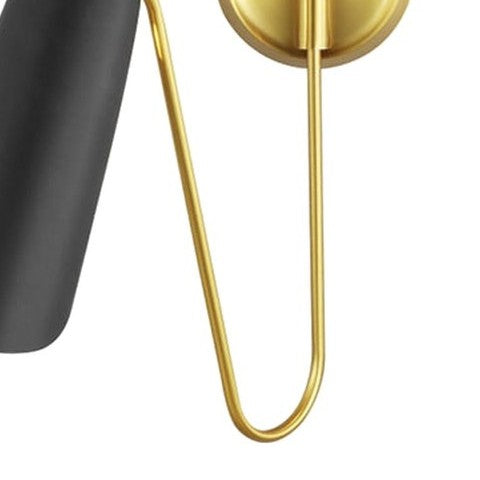 Curved brass arm